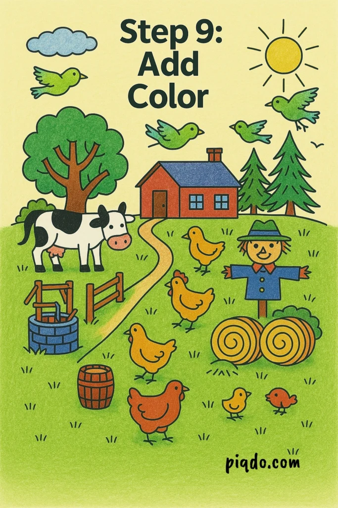 step 9 add color