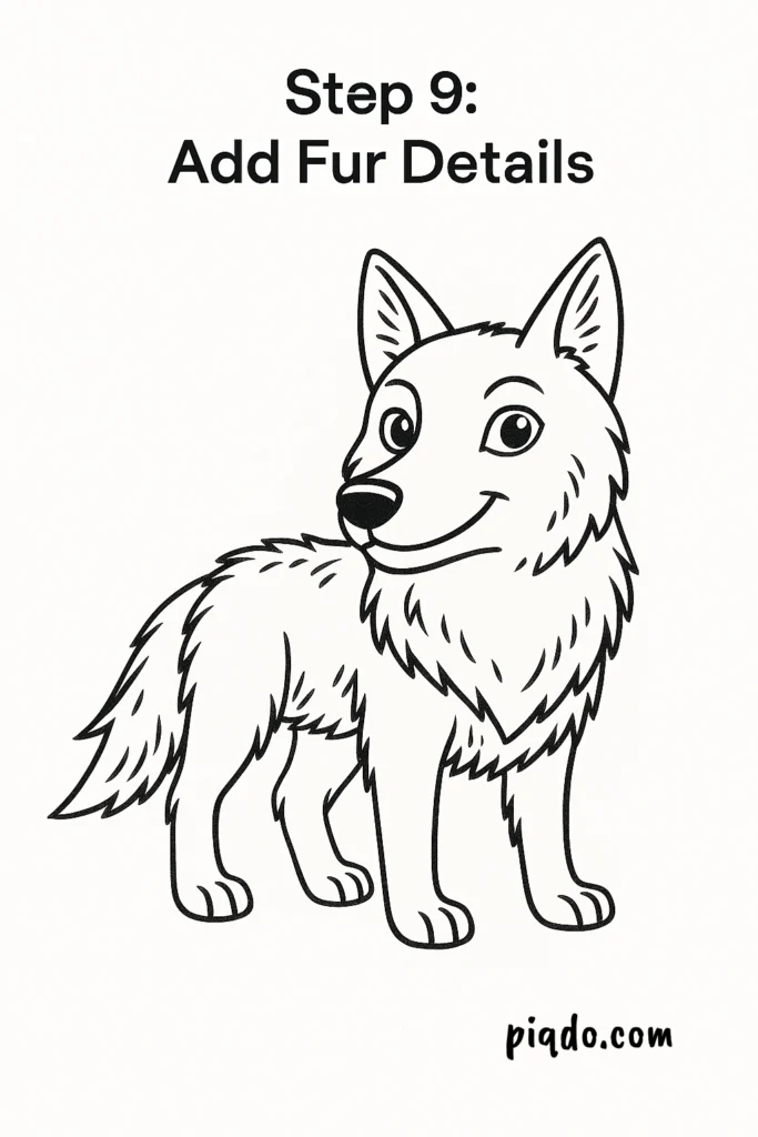 step 9 add fur details
