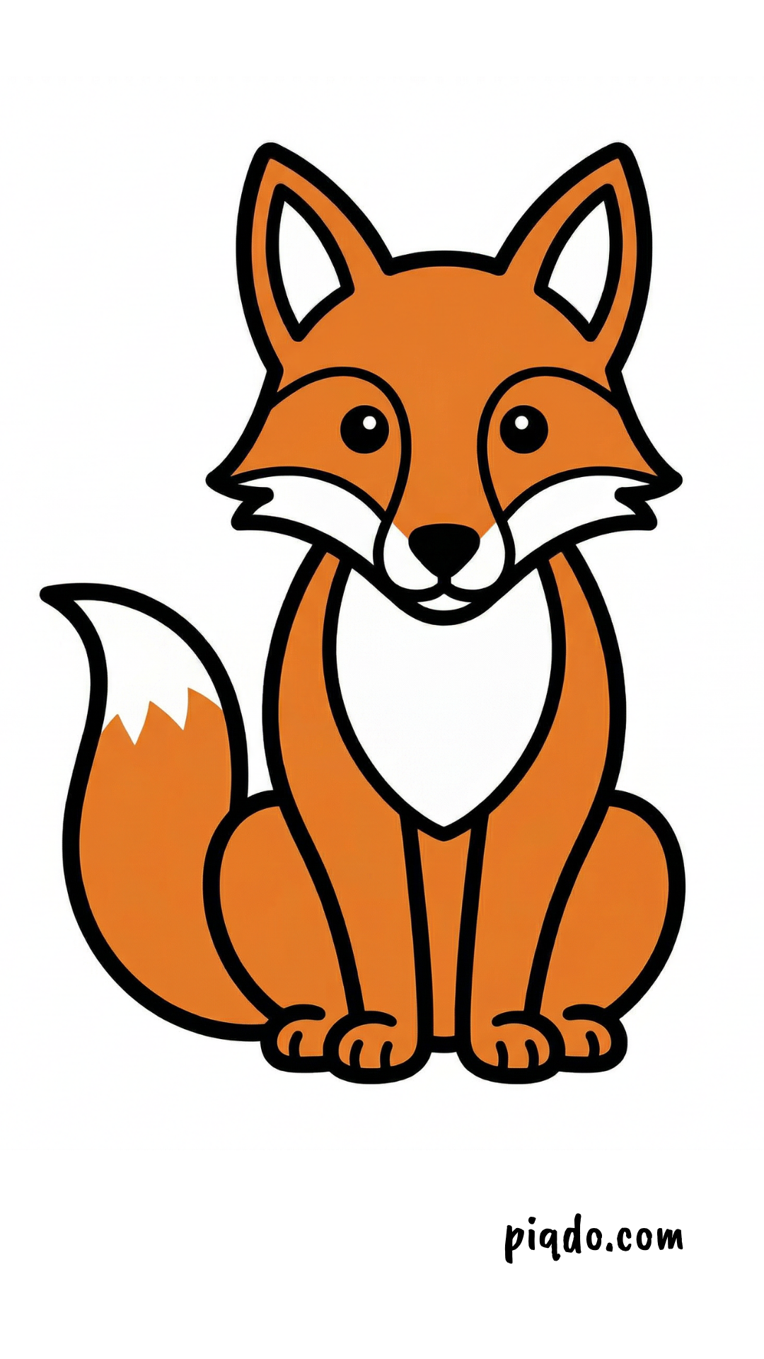 how to draw fox step by step